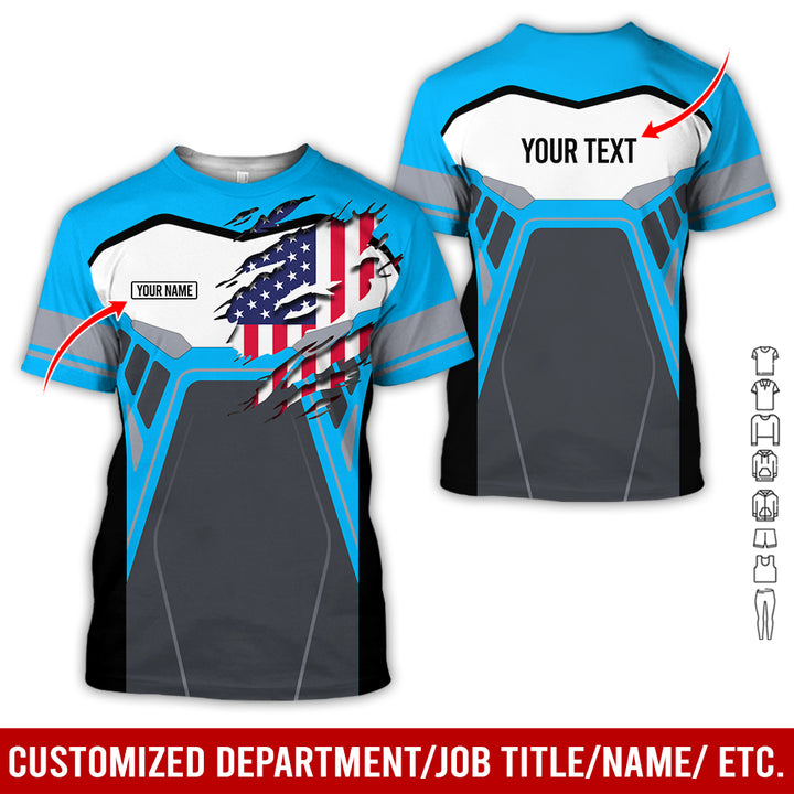 Custom Workwear Style 3D All Over Printed Clothes AY209