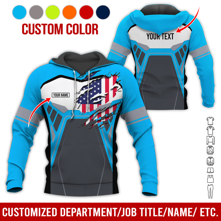 Custom Workwear Style 3D All Over Printed Clothes AY209