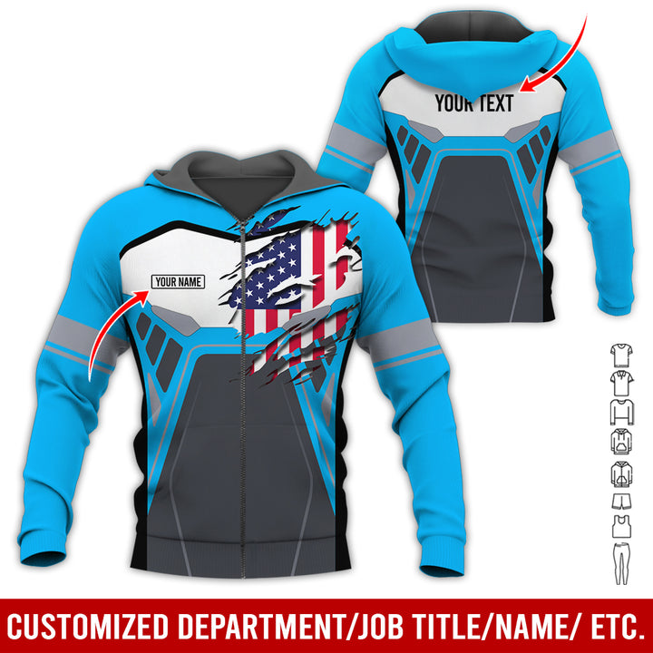 Custom Workwear Style 3D All Over Printed Clothes AY209