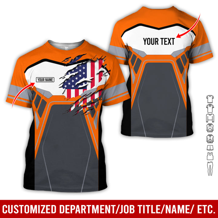 Custom Workwear Style 3D All Over Printed Clothes AY209