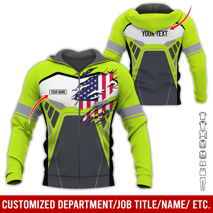 Custom Workwear Style 3D All Over Printed Clothes AY209