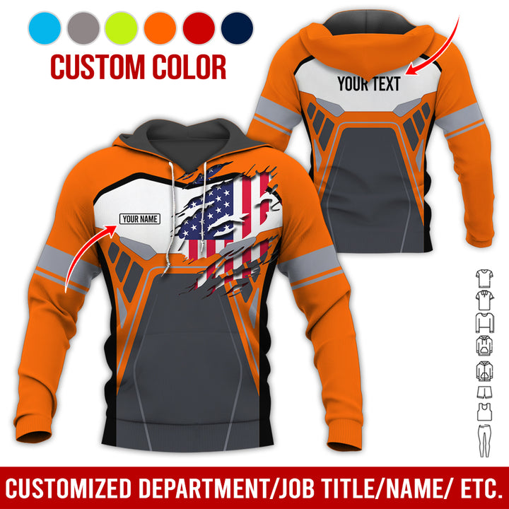 Custom Workwear Style 3D All Over Printed Clothes AY209