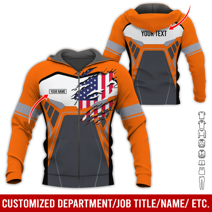 Custom Workwear Style 3D All Over Printed Clothes AY209