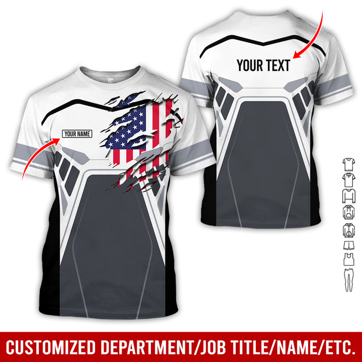 Custom Workwear Style 3D All Over Printed Clothes AY209