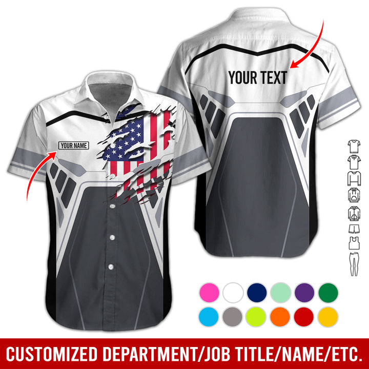 Custom Workwear Style 3D All Over Printed Clothes AY209