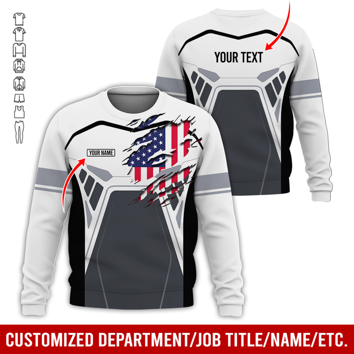 Custom Workwear Style 3D All Over Printed Clothes AY209