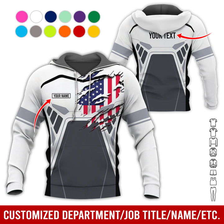 Custom Workwear Style 3D All Over Printed Clothes AY209