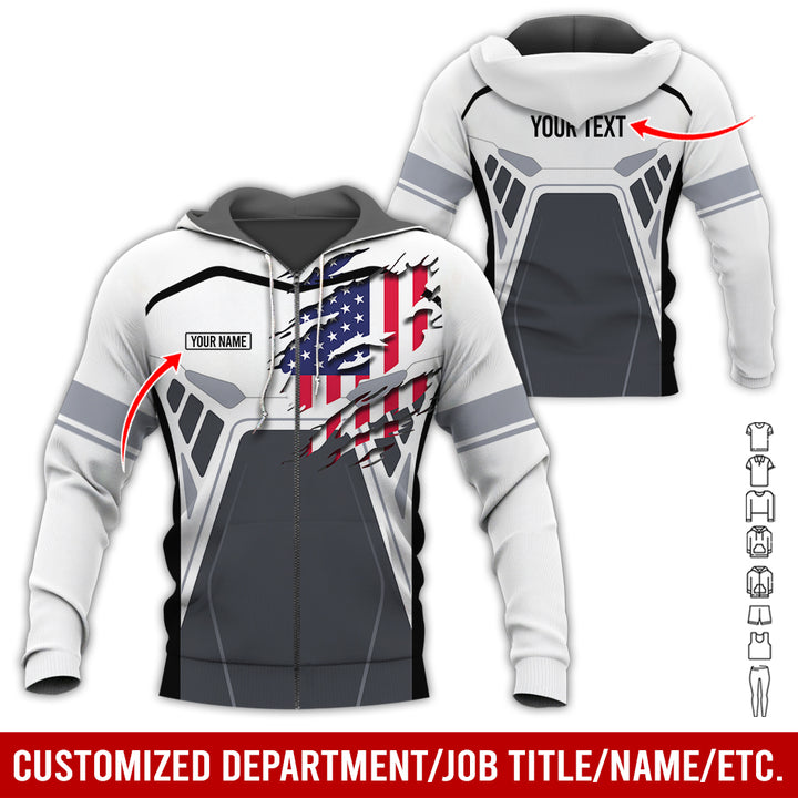 Custom Workwear Style 3D All Over Printed Clothes AY209