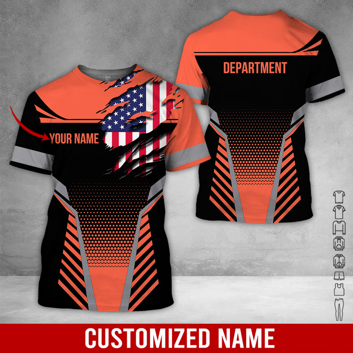 Custom Workwear Style 3D All Over Printed Clothes DV898