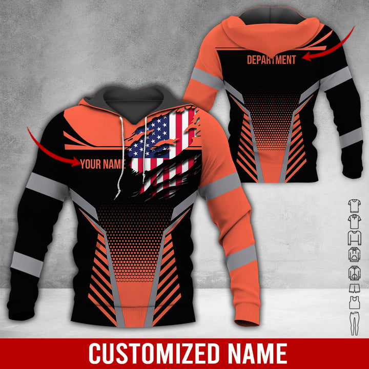 Custom Workwear Style 3D All Over Printed Clothes DV898