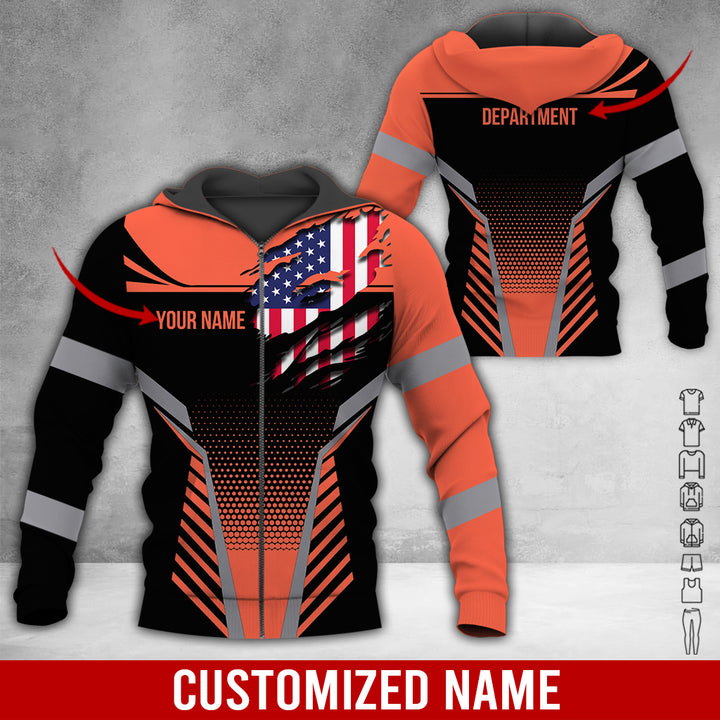 Custom Workwear Style 3D All Over Printed Clothes DV898