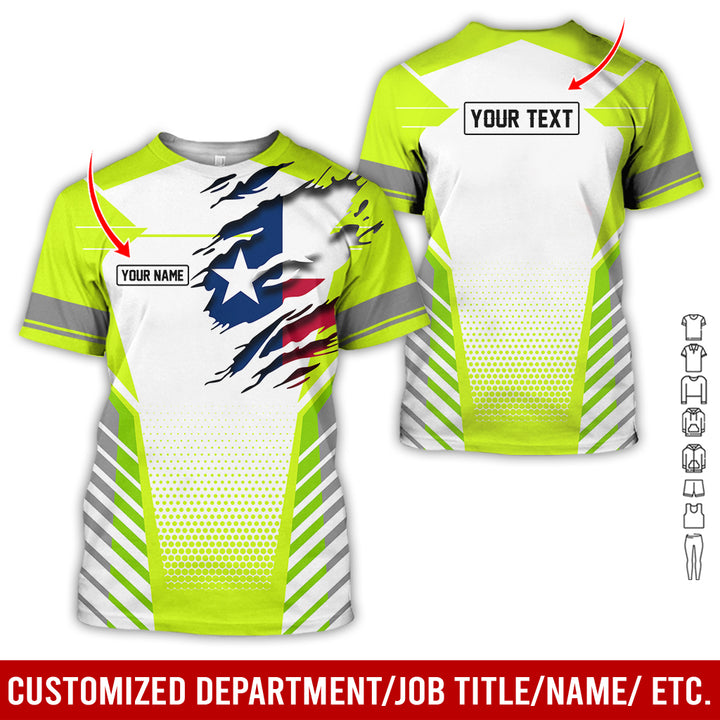 Personalized Name Love Texas 3D All Over Printed Clothes CN798