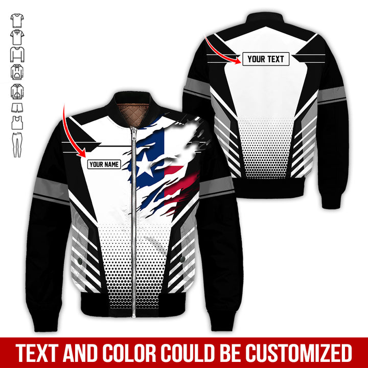 Personalized Name Love Texas 3D All Over Printed Clothes CN798