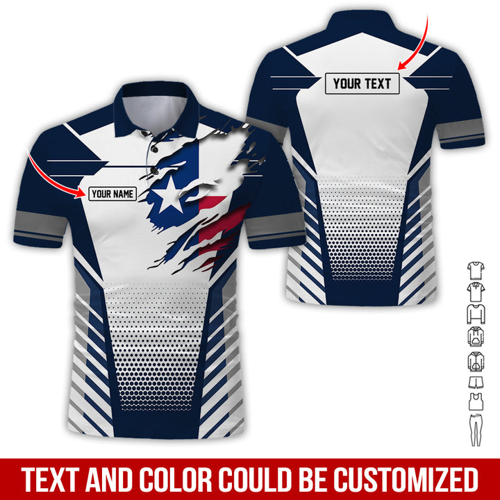 Personalized Name Love Texas 3D All Over Printed Clothes CN798