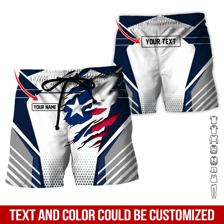 Personalized Name Love Texas 3D All Over Printed Clothes CN798