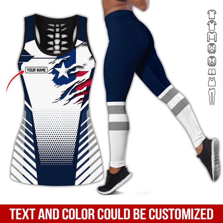 Personalized Name Love Texas 3D All Over Printed Clothes CN798