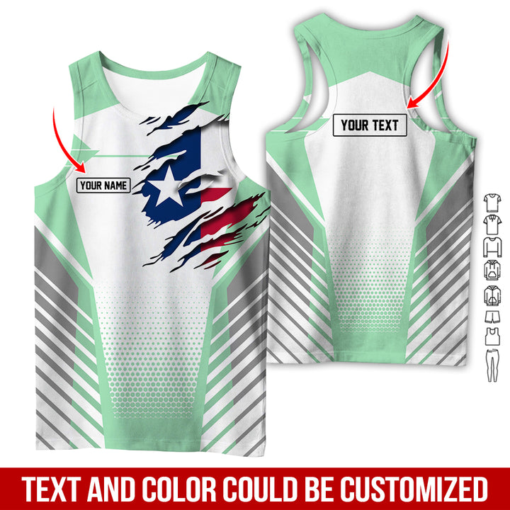 Personalized Name Love Texas 3D All Over Printed Clothes CN798