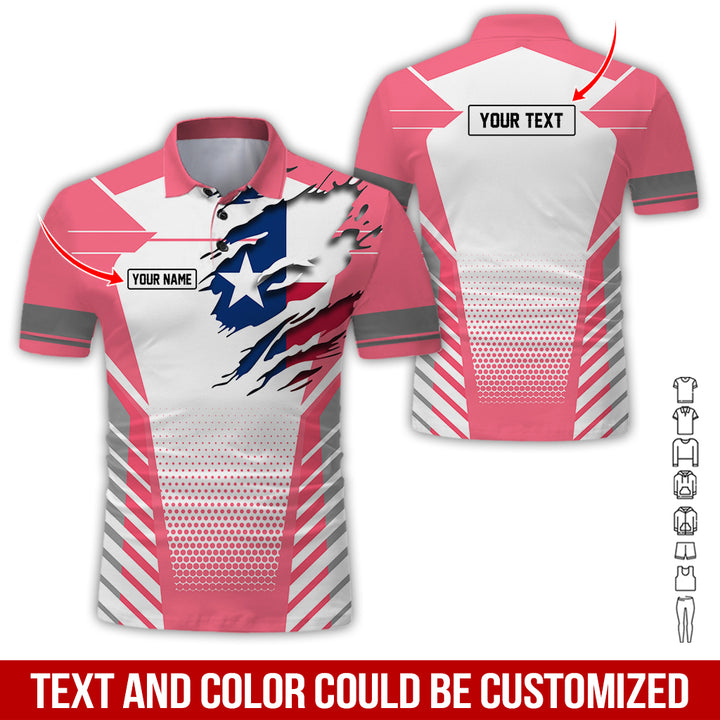 Personalized Name Love Texas 3D All Over Printed Clothes CN798