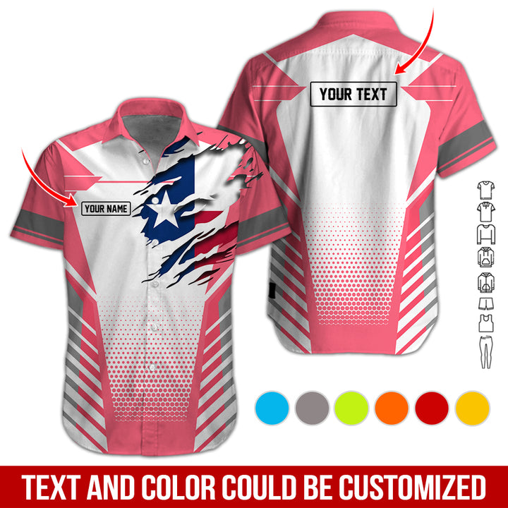 Personalized Name Love Texas 3D All Over Printed Clothes CN798