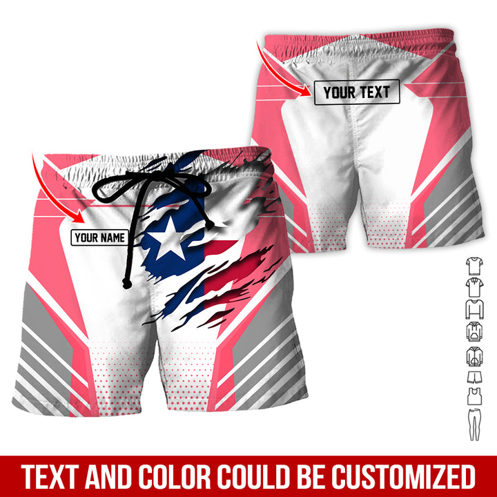 Personalized Name Love Texas 3D All Over Printed Clothes CN798