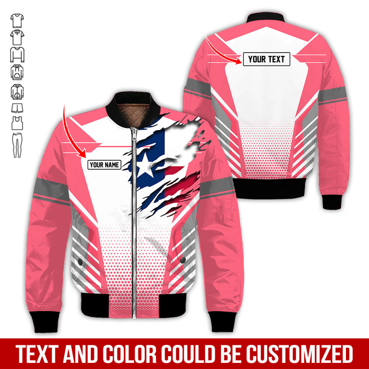 Personalized Name Love Texas 3D All Over Printed Clothes CN798