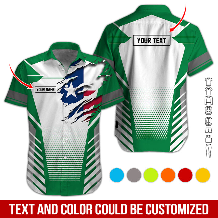 Personalized Name Love Texas 3D All Over Printed Clothes CN798