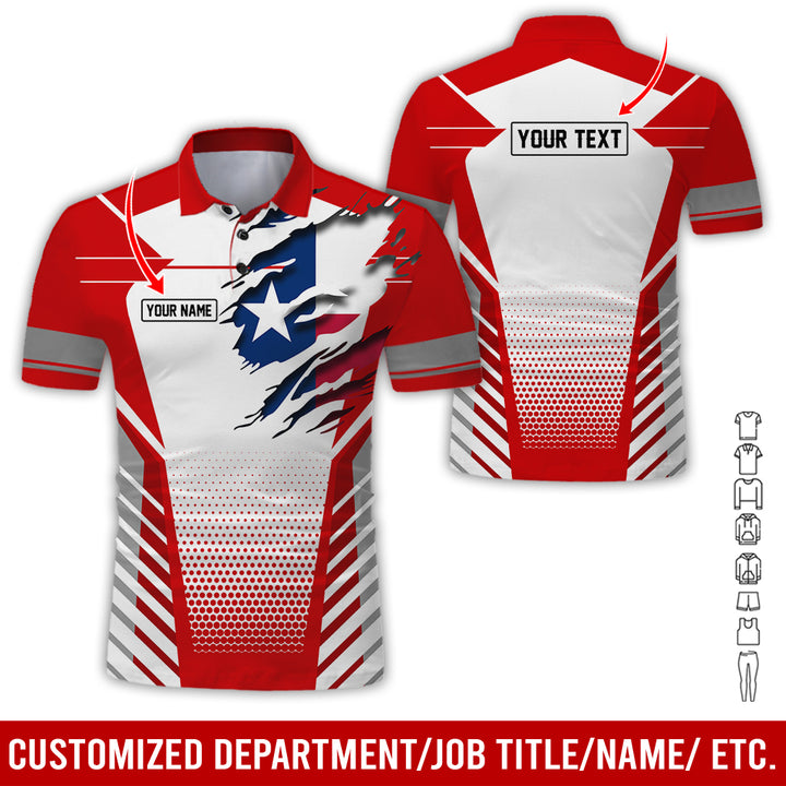 Personalized Name Love Texas 3D All Over Printed Clothes CN798