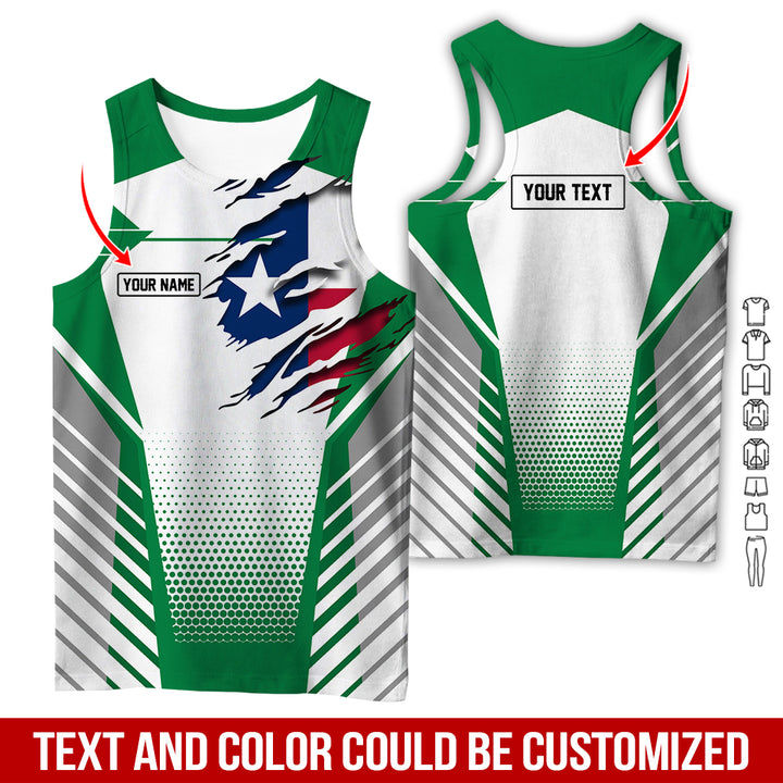 Personalized Name Love Texas 3D All Over Printed Clothes CN798