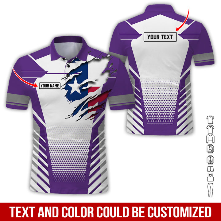 Personalized Name Love Texas 3D All Over Printed Clothes CN798