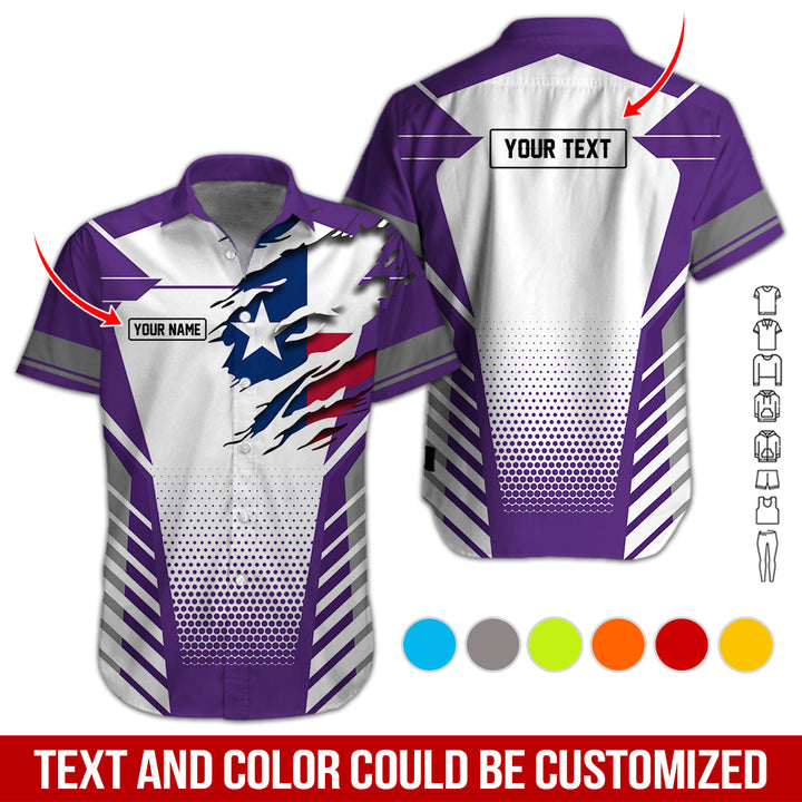 Personalized Name Love Texas 3D All Over Printed Clothes CN798