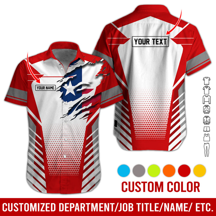 Personalized Name Love Texas 3D All Over Printed Clothes CN798