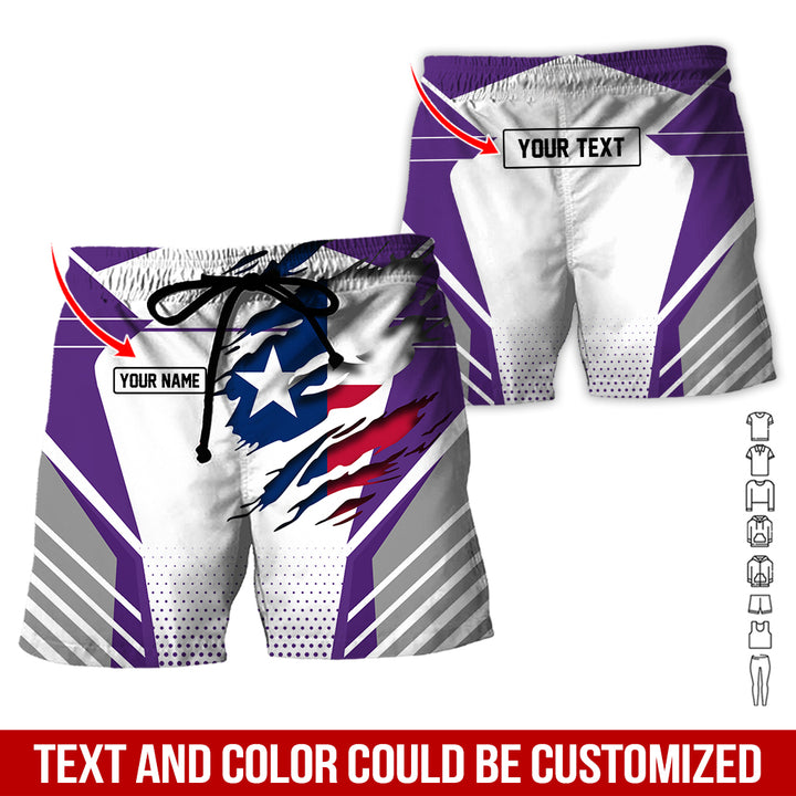 Personalized Name Love Texas 3D All Over Printed Clothes CN798
