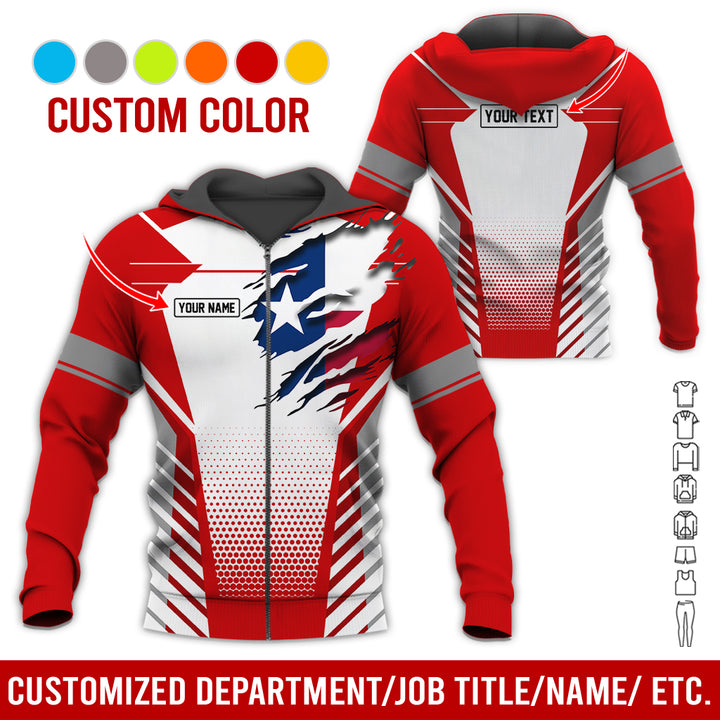Personalized Name Love Texas 3D All Over Printed Clothes CN798