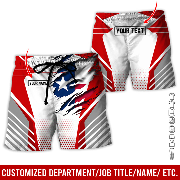 Personalized Name Love Texas 3D All Over Printed Clothes CN798