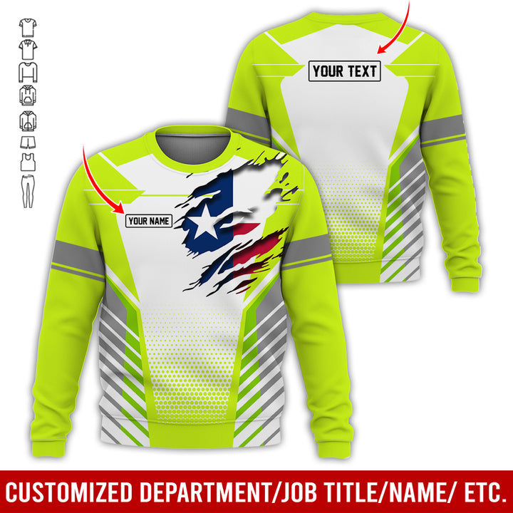 Personalized Name Love Texas 3D All Over Printed Clothes CN798