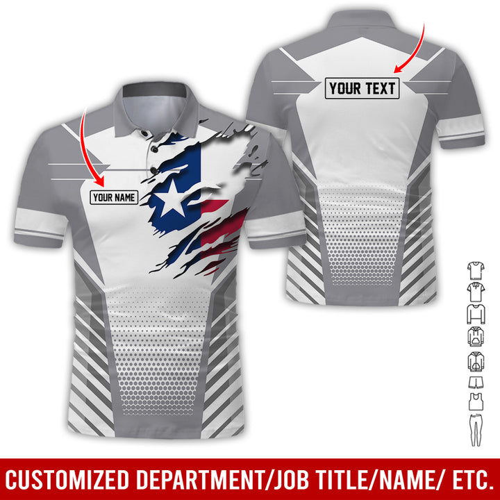 Personalized Name Love Texas 3D All Over Printed Clothes CN798