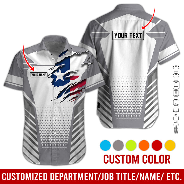 Personalized Name Love Texas 3D All Over Printed Clothes CN798