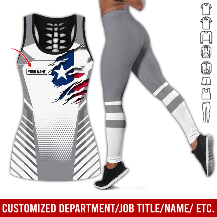 Personalized Name Love Texas 3D All Over Printed Clothes CN798