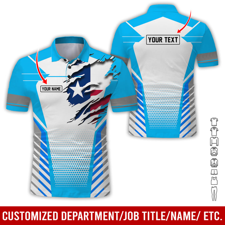 Personalized Name Love Texas 3D All Over Printed Clothes CN798