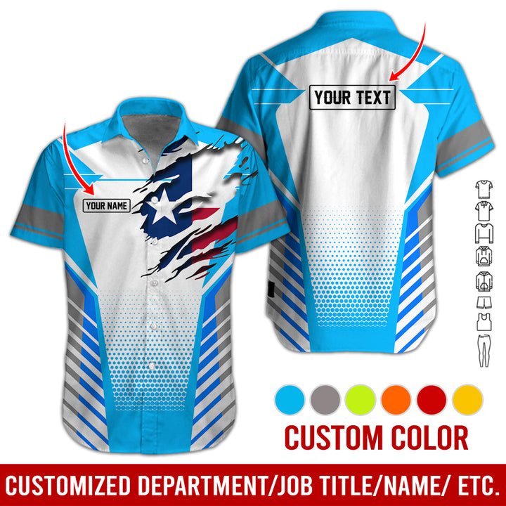 Personalized Name Love Texas 3D All Over Printed Clothes CN798