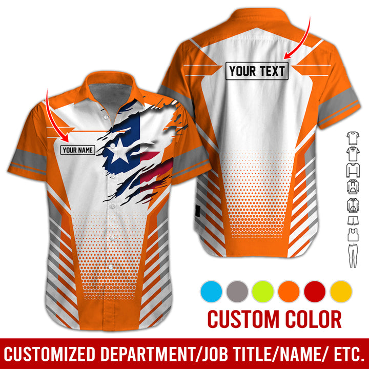 Personalized Name Love Texas 3D All Over Printed Clothes CN798