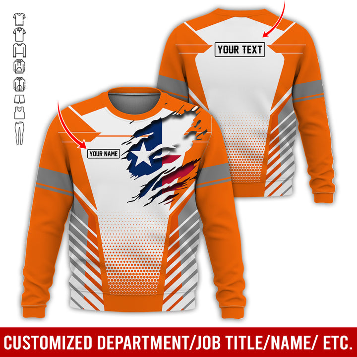 Personalized Name Love Texas 3D All Over Printed Clothes CN798