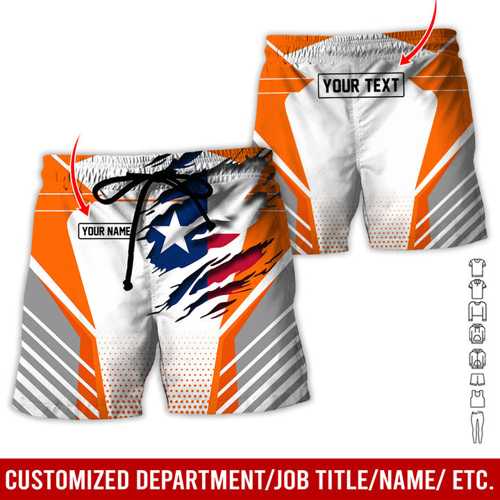 Personalized Name Love Texas 3D All Over Printed Clothes CN798