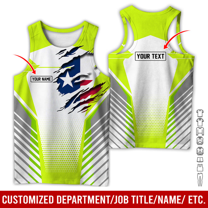 Personalized Name Love Texas 3D All Over Printed Clothes CN798