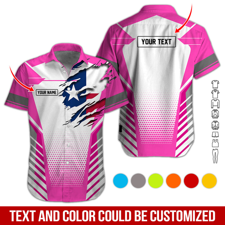 Personalized Name Love Texas 3D All Over Printed Clothes CN798