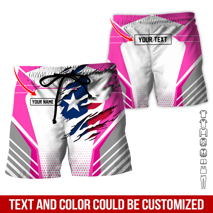 Personalized Name Love Texas 3D All Over Printed Clothes CN798