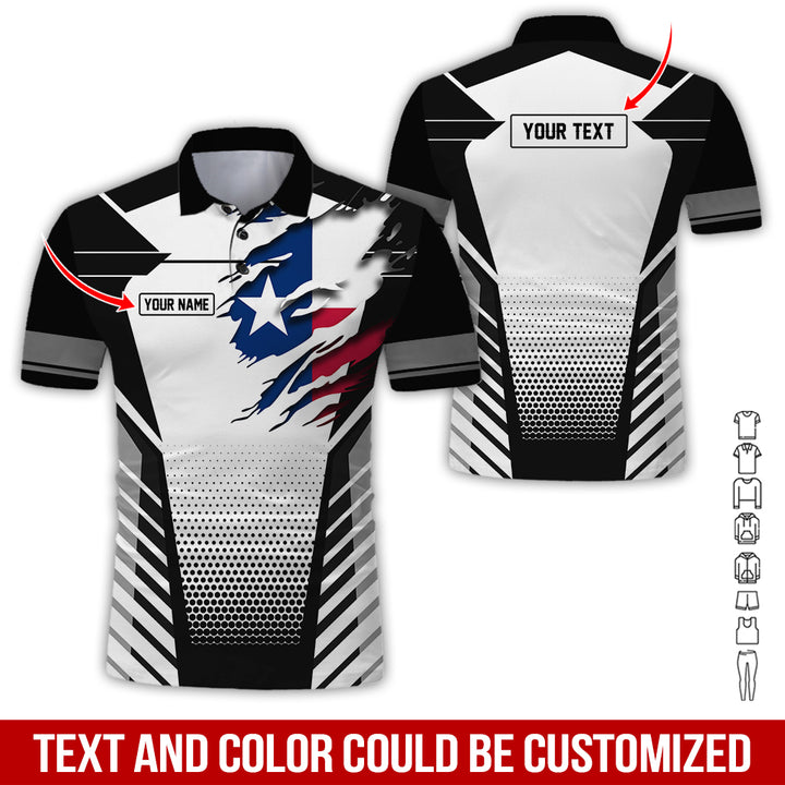 Personalized Name Love Texas 3D All Over Printed Clothes CN798