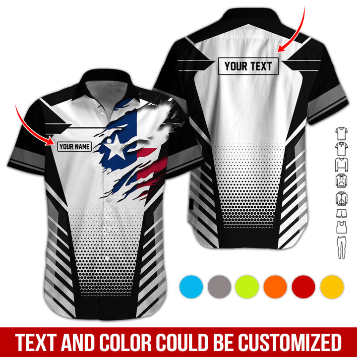 Personalized Name Love Texas 3D All Over Printed Clothes CN798