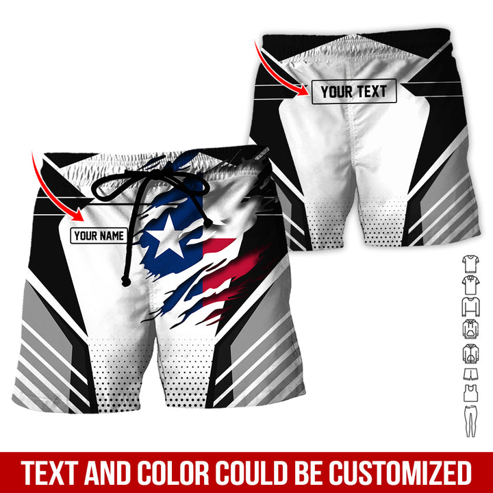 Personalized Name Love Texas 3D All Over Printed Clothes CN798