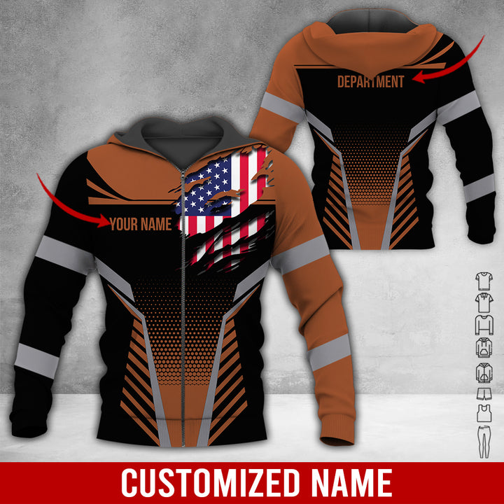 Custom Workwear Style 3D All Over Printed Clothes DV898